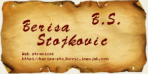 Beriša Stojković vizit kartica